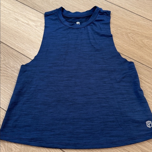 Born Primitive Racerback Tank Top Sz S Heather Blue Black Workout CrossFit Run - Picture 2 of 6